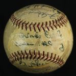 1962 San Francisco Giants Team Signed ONL Giles Baseball w/ 19 Signatures Including Willie Mays, Willie McCovey, Gaylord Perry & More (JSA)