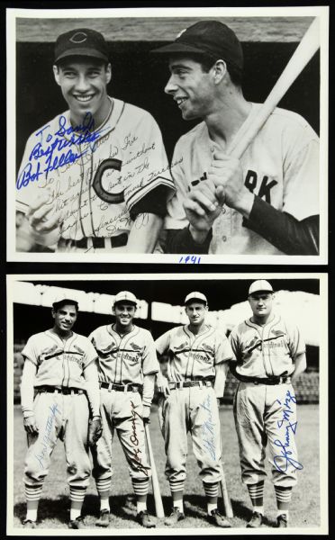 1970s-80s Baseball Signed 8" x 10" Photo Collection - Lot of 6 w/ Brooks Robinson, Luis Aparicio, Pee Wee Reese, Bob Feller, Johnny Mize & More (JSA)