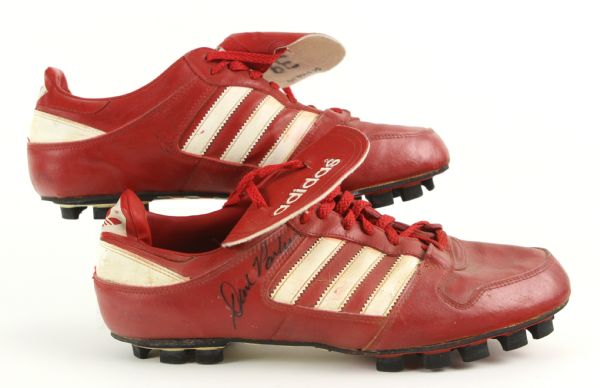 1986 circa Dave Parker Cincinnati Reds Signed Game Worn Adidas Cleats (MEARS LOA/JSA)