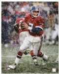 1980s John Elway Denver Broncos Signed 16" x 20" Photo *JSA* 