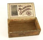 1900's circa Milwaukee Sentinel Five Cent Cigar Box
