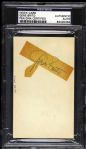 1925-65 Gene Brito Washington Redskins Signed Index Card (PSA/DNA)