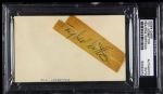 1950-55 Toy Ledbetter Signed Philadelphia Eagles Index Card (PSA/DNA)