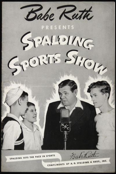 1944 Babe Ruth Presents Spalding Sports Show Program