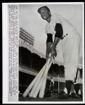 1947 Elston Howard New York Yankees 8 1/2" x 10" B/W Photo "First African American to Play for Yankees"