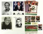 1960s-90s Football Memorabilia Collection w/ Signed Milt Plum Al Toon Photos - Lot of 13