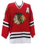 2008 (July 22) Bobby Hull Chicago Blackhawks Signed Winter Classic Press Conference Jersey (MEARS LOA/JSA)