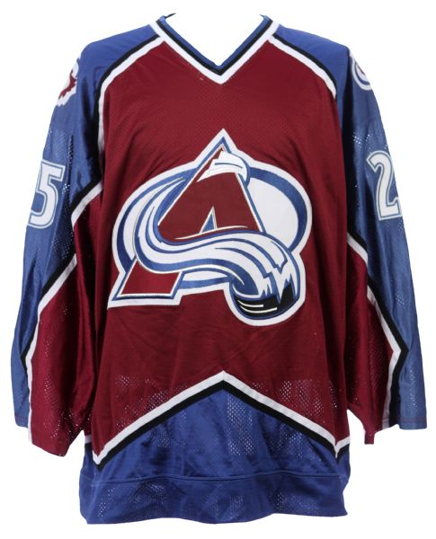 1998-2002 Shjon Podein Colorado Avalanche Game Worn Road Jersey (MEARS LOA)