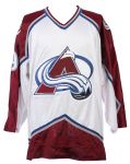 2000-03 Brad Larsen Colorado Avalanche Game Worn Home Jersey (MEARS LOA)