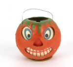 1960s circa German Halloween Hanging Jack OLantern Votive Candle Holder