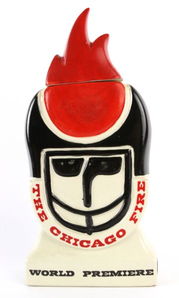 1974 Chicago Fire WFL Ezra Brooks Bourbon Decanter