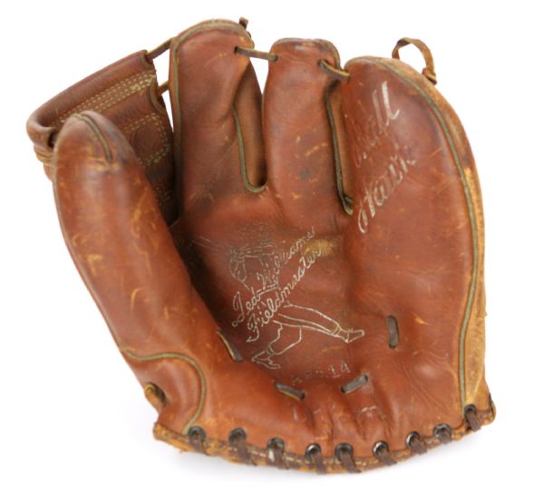 1947 circa Ted Williams Boston Red Sox Store Model Wilson Fieldmaster Ball Hawk Fielders Mitt