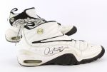 1995-96 circa Denis Rodman Chicago Bulls Signed Game Worn Nike Air Shake NDestrukt Sneakers (MEARS LOA)