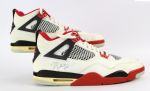 1989 Exceptional Michael Jordan Chicago Bulls Signed Game Worn Air Jordan IV Game Worn Shoes (MEARS LOA & PSA/DNA Full Letter)