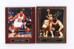 2000s Wilt Chamberlain Scottie Pippen Signed 11" x 13" Display Collection - Lot of 2 (JSA)