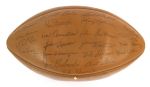 1966 Green Bay Packers Super Worlds Champs Facsimile Stamped Team Signature Football 
