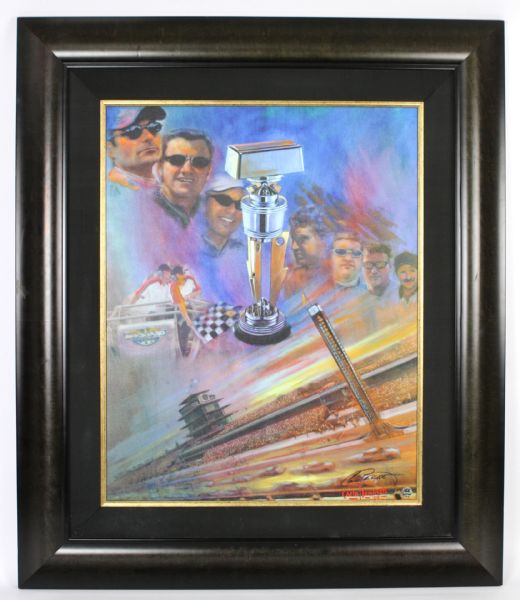 2004 Brickyard 400 Carlos Beninati Artist Signed 35" x 42" Giclee Serigraph