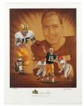 1998 Bart Starr Green Bay Packers Signed 18" x 24" Lithograph (JSA) 144/500