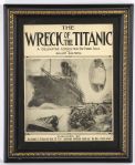 1913 The Wreck of The Titanic William Baltzell Piano Solo Sheet Music 13" x 16" Framed Display