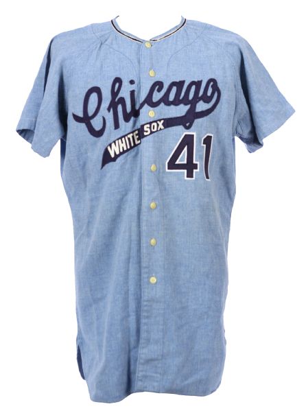 1967 Dennis Higgins Chicago White Sox Game Worn Road Jersey (MEARS LOA) Restored Name & Number