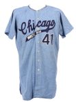 1967 Dennis Higgins Chicago White Sox Game Worn Road Jersey (MEARS LOA) Restored Name & Number