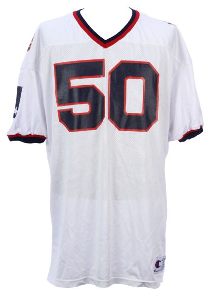 1990s Mike Singletary Chicago Bears Signed Game Worn Throwback Bowl Jersey (MEARS LOA/JSA)