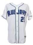 2001 Jose Cruz Toronto Blue Jays Game Worn Home Jersey (MEARS LOA)