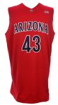 2009 (January 15) Jordan Hill Arizona Wildcats Game Worn Road Jersey (MEARS LOA/JO Sports COA)
