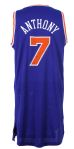 2010-11 Carmelo Anthony New York Knicks Signed Game Worn Road Jersey (MEARS LOA/JSA)