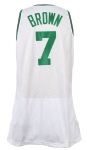 1995-96 Dee Brown Boston Celtics Game Worn Home Jersey (MEARS LOA)