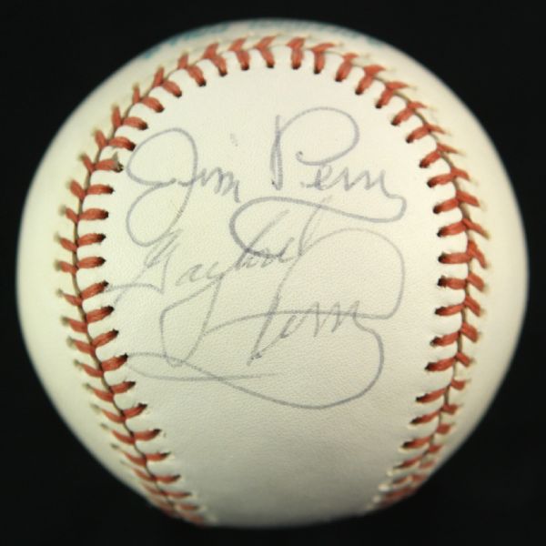 1974-83 Gaylord Perry Jim Perry Signed OAL MacPhail Baseball (MEARS LOA)