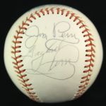 1974-83 Gaylord Perry Jim Perry Signed OAL MacPhail Baseball (MEARS LOA)