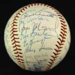 1976 New York Mets Team Signed ONL Feeney Baseball w/ 32 Signatures Including Tom Seaver, Joe Torre & More (MEARS LOA)