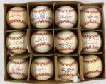 1984-2000s Hall of Fame All Star Award Winner Signed Baseball Collection - Lot of 12 w/ Robin Yount, Carlton Fisk & More (MEARS LOA)