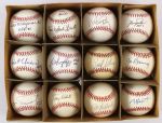 1984-2000s Hall of Fame All Star Award Winner Signed Baseball Collection - Lot of 12 w/ Bud Selig, Bob Uecker & More (MEARS LOA)