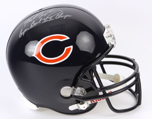 2000s Mike Singletary Chicago Bears Signed & Inscribed "Super Bowl XX Champs" Full Size Display Helmet (PSA/DNA)
