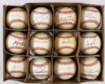 1984-2000s Hall of Fame & Award Winner Signed Baseball Collection - Lot of 12 w/ Juan Marichal, Boog Powell  & More (MEARS LOA)