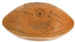1931 Finest Known Example Extant Green Bay Packers 3-Peat Season World Championship Team Signed Football (JSA Full Letter, 26 Autographs w/ Lambeau, Blood, Herber)