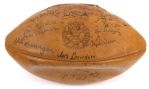 1931 Finest Known Example Extant Green Bay Packers 3-Peat Season World Championship Team Signed Football (JSA Full Letter, 26 Autographs w/ Lambeau, Blood, Herber)