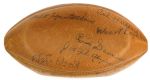 1931 Finest Known Example Extant Green Bay Packers 3-Peat Season World Championship Team Signed Football (JSA Full Letter, 26 Autographs w/ Lambeau, Blood, Herber)