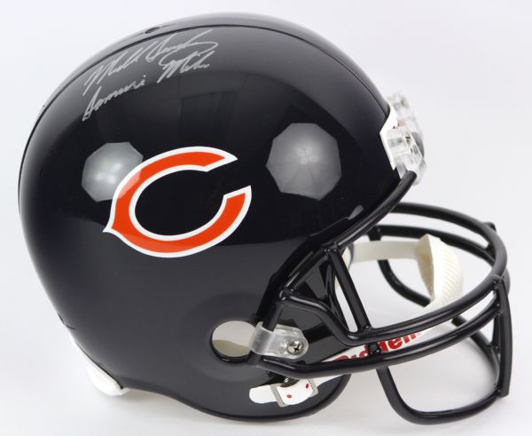 2000s Mike Singletary Chicago Bears Signed & Inscribed "Samurai Mike" Full Size Display Helmet (PSA/DNA)