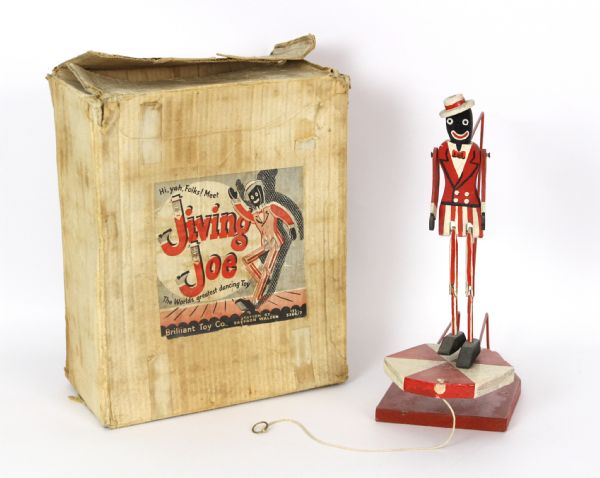 1920s circa Jiving Joe Worlds Greatest Dancing Toy by Brilliant Toy Co. w/ Original Box