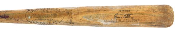 1961-64 Gene Oliver Cardinals/Braves H&B Louisville Slugger Professional Model Game Used Bat (MEARS LOA)