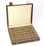 1940s circa Art Carved Wedding Band Salesman Samples - Lot of 36 w/ Original Case