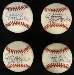 1984-2000 Juan Marichal San Francisco Giants Single Signed Baseball Collection - Lot of 4 (MEARS LOA)