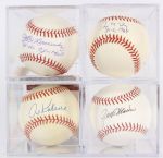 1984-2000s Al Kaline Denny McLain Willie Hernandez Jim Morris Detroit Tigers Signed Baseball Collection - Lot of 4 (JSA)