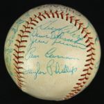 1963 Chicago White Sox Team Signed Baseball w/ 26 Signatures Including Nellie Fox, Hoyt Wilhelm & More (JSA)