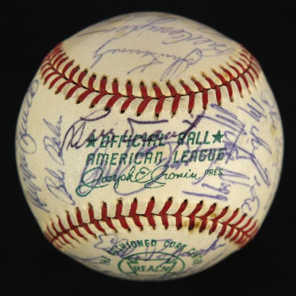 1971 Boston Red Sox Team Signed OAL Cronin Baseball w/ 31 Signatures Including Luis Aparicio, Bill Lee & More (JSA)