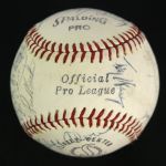 1972 New York Yankees Team Signed Baseball w/ 27 Signatures Including Thurman Munson, Elston Howard & More (JSA)