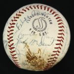 1972 New York Yankees Team Signed Baseball w/ 27 Signatures Including Thurman Munson, Elston Howard & More (JSA)